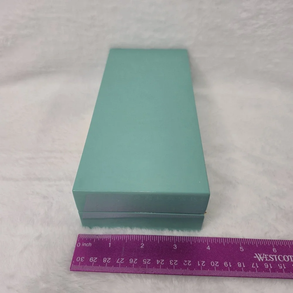 Addison Ross Ross LTD‎ Polished Lacquer Wood Jewelery Box Glossy Teal 4